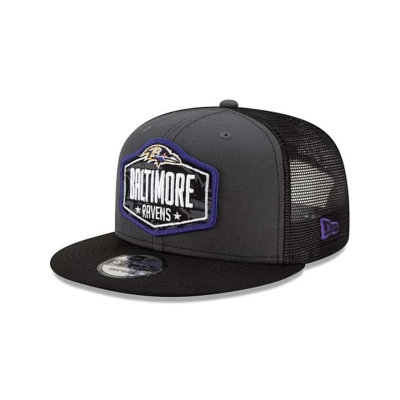 Sapca New Era Baltimore Ravens NFL NFL Draft 9FIFTY Snapback - Gri